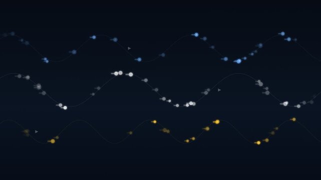 Quantum Photon Particle Stream Light Flow Physics Loop Animation 4K
