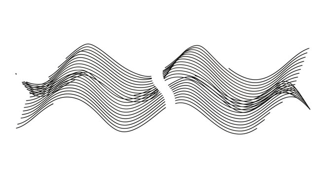 Detailed view of metal waves.