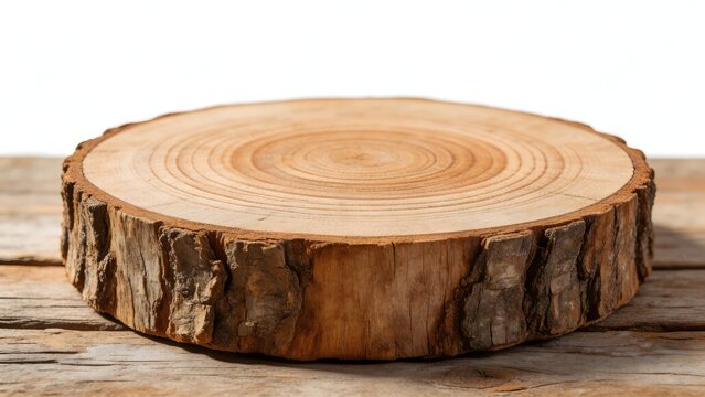 Cross section of a tree trunk