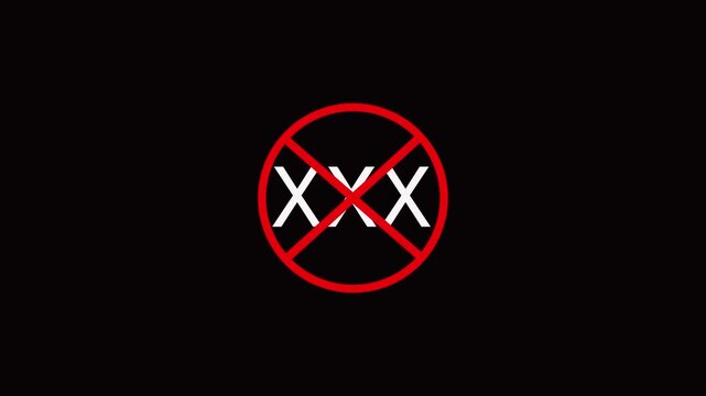 XXX written with risky icon