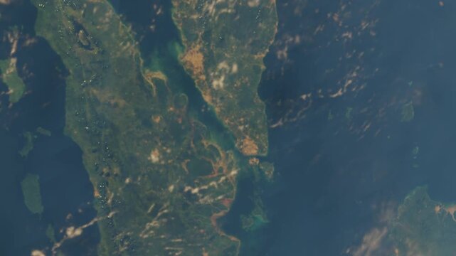 Strait of Malacca Strategic Maritime Route 4K Aerial