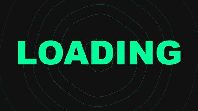 Cyberpunk Style Loading Screen Animation with Digital Ripples