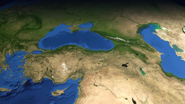 Animated Flight Path Map from Istanbul Turkey to Paris France
