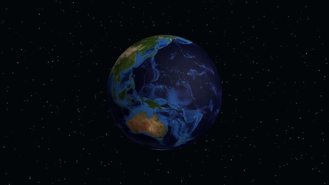 Animated Globe Zooming into Kasur City in Punjab Pakistan