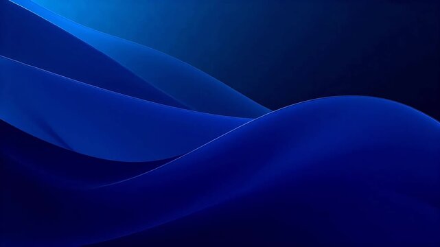 Abstract blue flowing lines