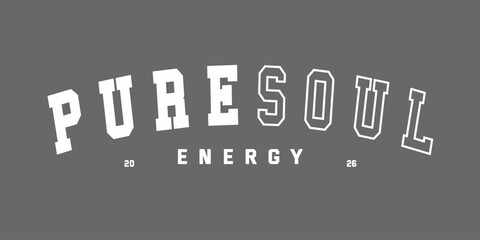 Retro typography college varsity motivational quote slogan print for graphic tee t shirt or sweatshirt - Vector © AKSNA