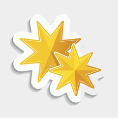 Obraz premium Golden Starburst Stickers