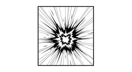 Comic book style action explosion background effect. © Khalil_Ozanich