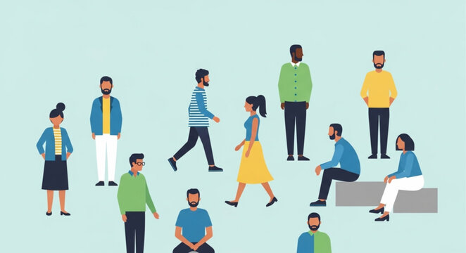 Diverse Group of People Together.