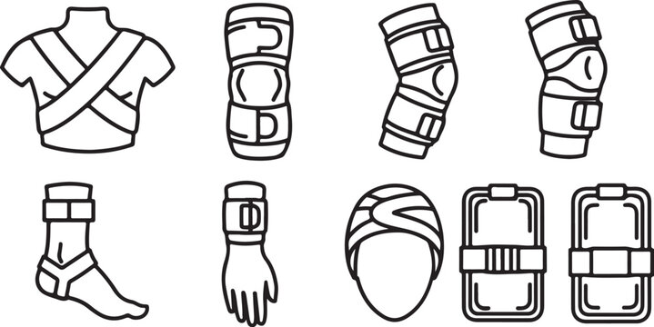 Vector illustration set of shoes and boots for sale or catalog Vector