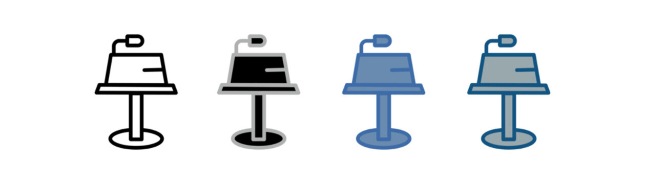 
keynote icon set multiple style collection with keynote speech designs