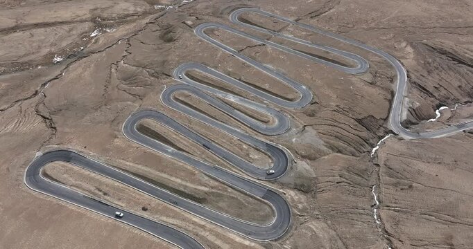 108 bends of Mount Everest in tibet, China
