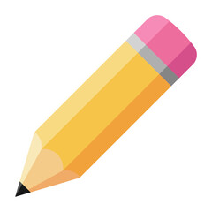 Pencil Icon isolated on transparent background. © Sathaporn