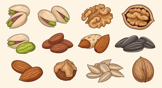 collection of nuts
