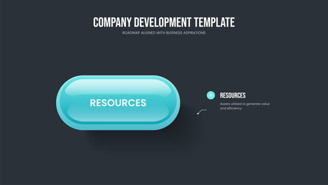 Professional Growth Slide Template Vector Illustration. Sales Analysis 1 Option Infographic Slideshow Design. Visual Overview One Step Diagram Presentation Layout.