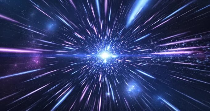 Light Speed Motion Blue Background.