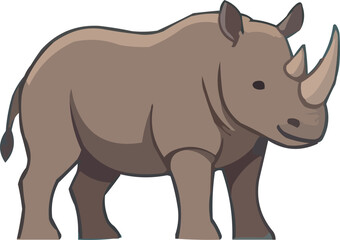 Fototapeta premium rhino vector illustration