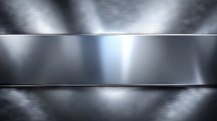 Obraz premium Reflective Chrome Plate Surface with Frost Creeping Inward on Background