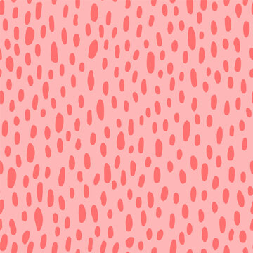 Vector seamless pattern with hand drawn leopard spots. Cute design for textile, backgrounds, wallpaper, wrapping paper, digital prints.