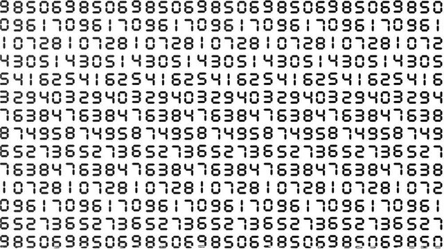  Binary computer code Repeating digits zero one monochrome 4k video