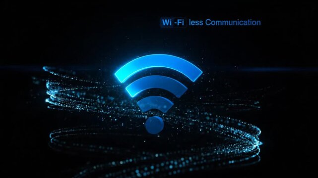 Wireless Communication Technology A Visual Representation of Connectivity.