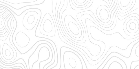 Ocean topographic line map with curvy wave isolines vector illustration. Abstract topographic contours map background, Vector contour topographic map. Cartography texture abstract banner use. © Kainat 