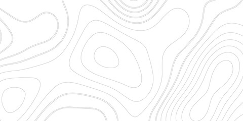 Ocean topographic line map with curvy wave isolines vector illustration. Abstract topographic contours map background, Vector contour topographic map. Cartography texture abstract banner use. © Kainat 