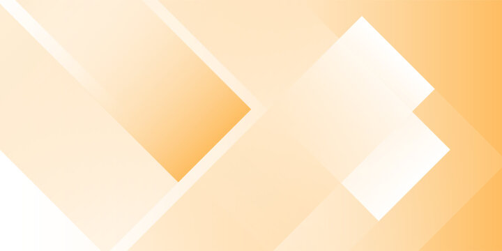 Modern art white and orange background with diamond and rectangles shapes layered. space futuristic abstract simple