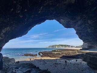 view of the coast of the atlantic ocean in portugal © Евгения Смульская