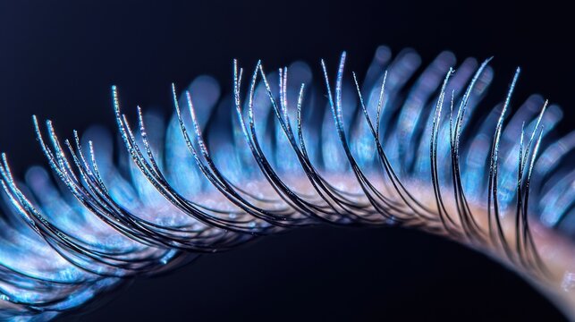 Lash curve detail closeup natural eyelash organic bend twist patterns individual lash fibers microscopic texture root attachment points varying intensities