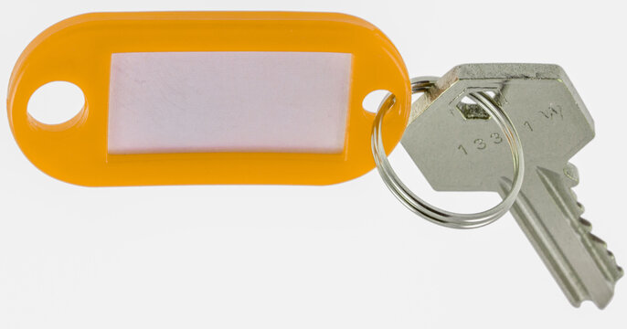 Cl&eacute; de maison et porte &eacute;tiquette
