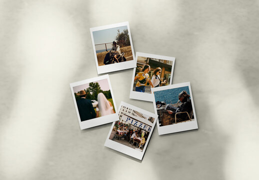 Retro Polaroid Photo Mockup