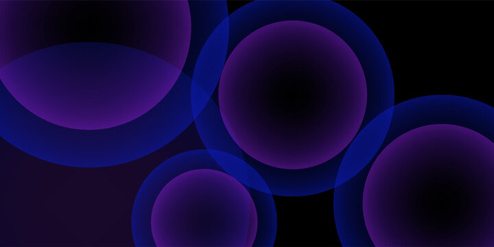 Abstract geometric fluid blue purple color gradient on black background. Trendy design graphics used for wallpaper screen tablet and phone. Dark mode