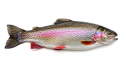 Obraz premium High-resolution close-up of a rainbow trout