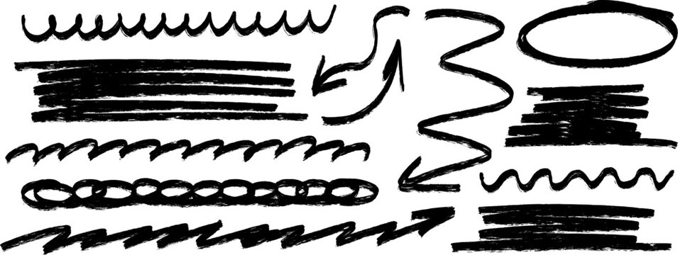 Expressive hand drawn sketch in pen and pencil, highlight shines, marker repeats, arrow cues follow the moving line and underline.