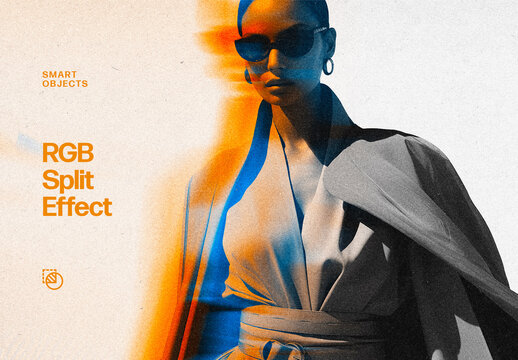 RGB Split Photo Effect &ndash; Motion for Album Cover & Social Media (PSD)
