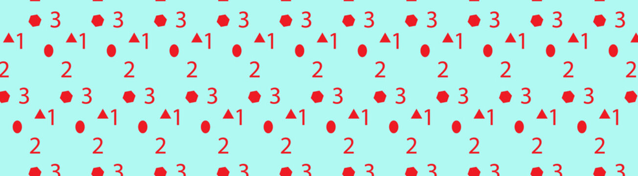 numbers pattern, background, seamless, base