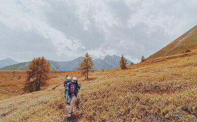 Obraz premium hiking in the mountains