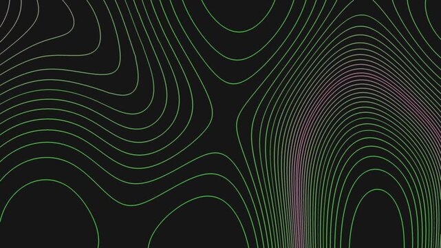 Minimal Dark Flowing Geometry Seamless Loop Background For Modern Presentations 4K
