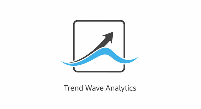 Trend Wave Analytics business logo design.