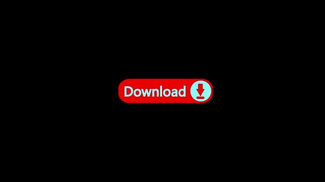 download button icon animation, Download sign icon. rectangle shape download button