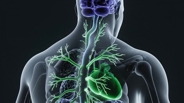 Somatic Downregulation Vagus Nerve Pulse Alpha Theta Brainwave Transparent Anatomy Coherence Loop
