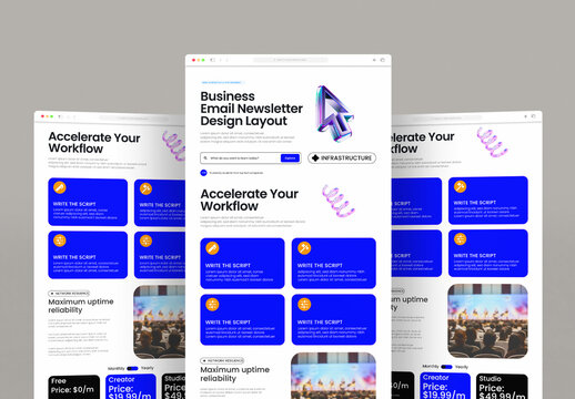 Business Email Newsletter Layout