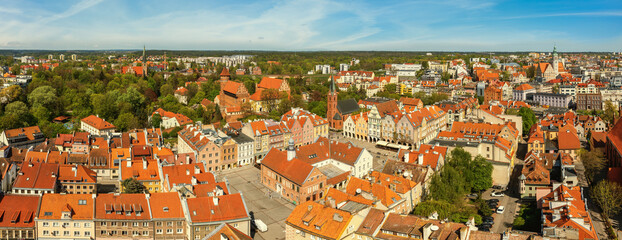  Wiosenna panorama Starego Miasta w Olsztynie. © Janusz Lipiński