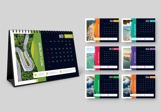 Creative 2027 Desk Calendar Template