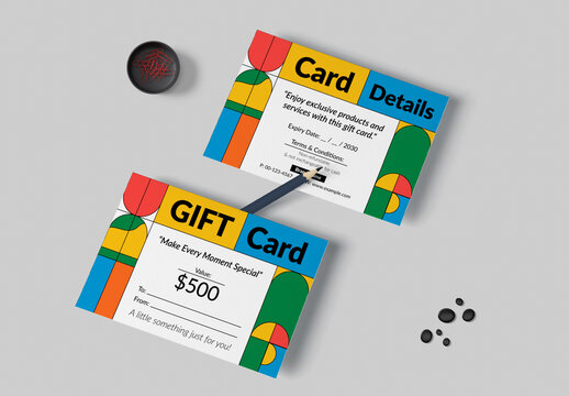 Gift Card Template Layout