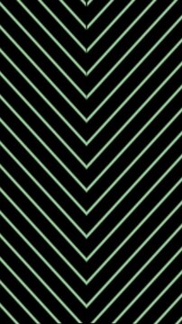 Minimal Green Chevron Geometric Line Animation VJ Loop For Music Video Background