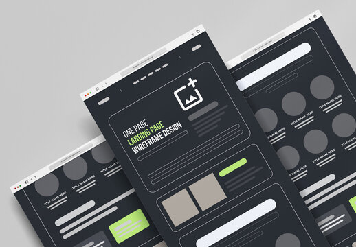 Wireframe Design Template UI UX Design Layout