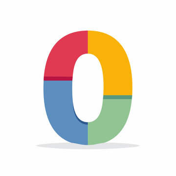 Colorful Number Zero with Four Segments