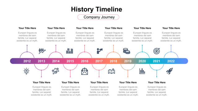 Company History Timeline Infographic Template
